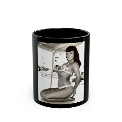 Bettie Page #204 (Vintage Female Icon) Black Coffee Mug 11oz - Go Mug Yourself