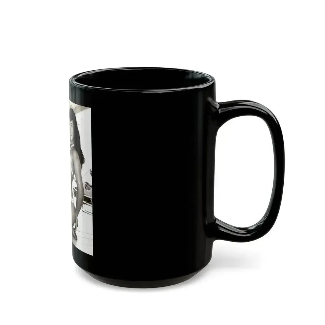 Bettie Page #204 (Vintage Female Icon) Black Coffee Mug - Go Mug Yourself