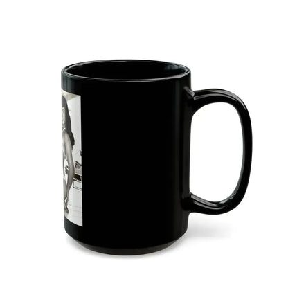 Bettie Page #204 (Vintage Female Icon) Black Coffee Mug - Go Mug Yourself