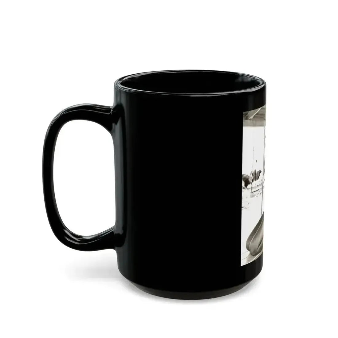 Bettie Page #204 (Vintage Female Icon) Black Coffee Mug - Go Mug Yourself