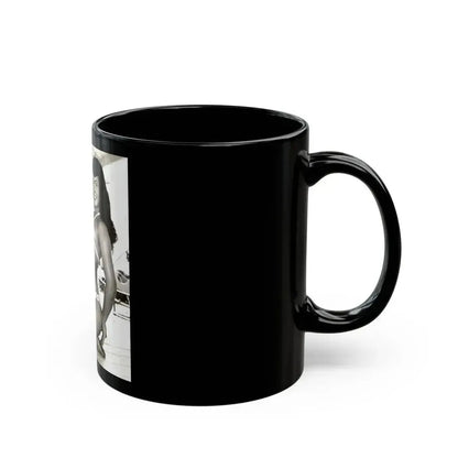 Bettie Page #204 (Vintage Female Icon) Black Coffee Mug - Go Mug Yourself