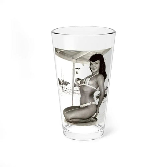 Bettie Page #204 (Vintage Female Icon) Pint Glass 16oz 16oz - Go Mug Yourself