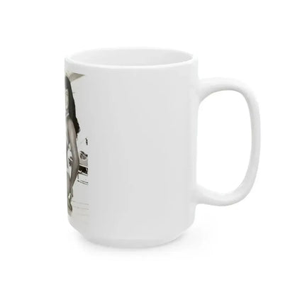 Bettie Page #204 (Vintage Female Icon) White Coffee Mug - Go Mug Yourself