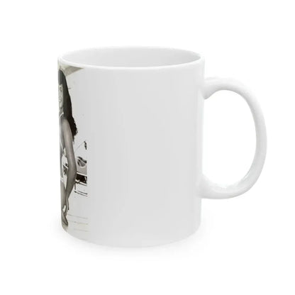 Bettie Page #204 (Vintage Female Icon) White Coffee Mug - Go Mug Yourself