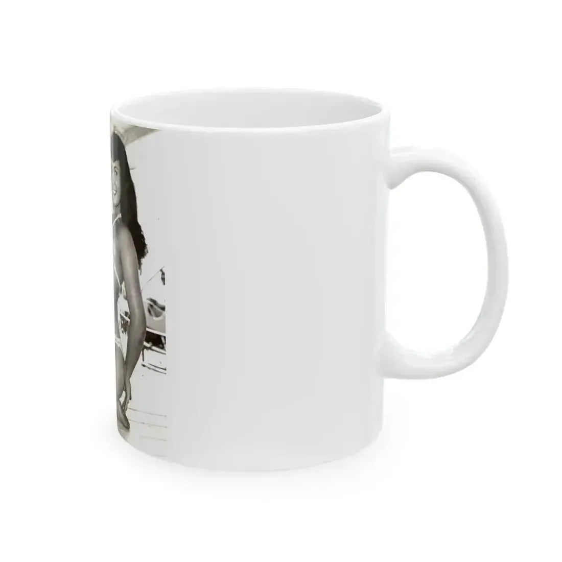 Bettie Page #204 (Vintage Female Icon) White Coffee Mug - Go Mug Yourself
