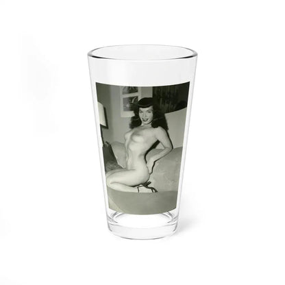Bettie Page #206 (Vintage Female Icon) Pint Glass 16oz 16oz - Go Mug Yourself