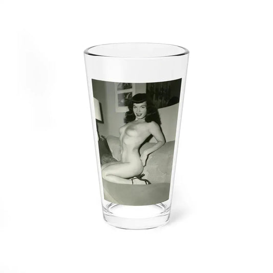 Bettie Page #206 (Vintage Female Icon) Pint Glass 16oz 16oz - Go Mug Yourself