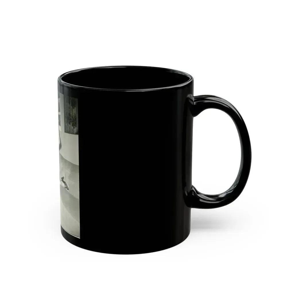 Bettie Page #207 (Vintage Female Icon) Black Coffee Mug - Go Mug Yourself