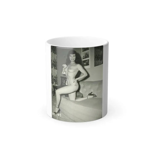 Bettie Page #207 (Vintage Female Icon) Color Changing Coffee Mug 11oz - Go Mug Yourself