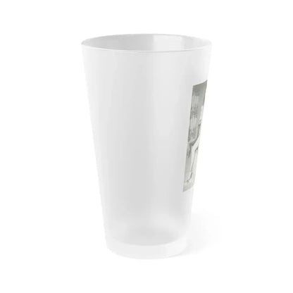 Bettie Page #207 (Vintage Female Icon) Frosted Pint Glass 16oz - Go Mug Yourself