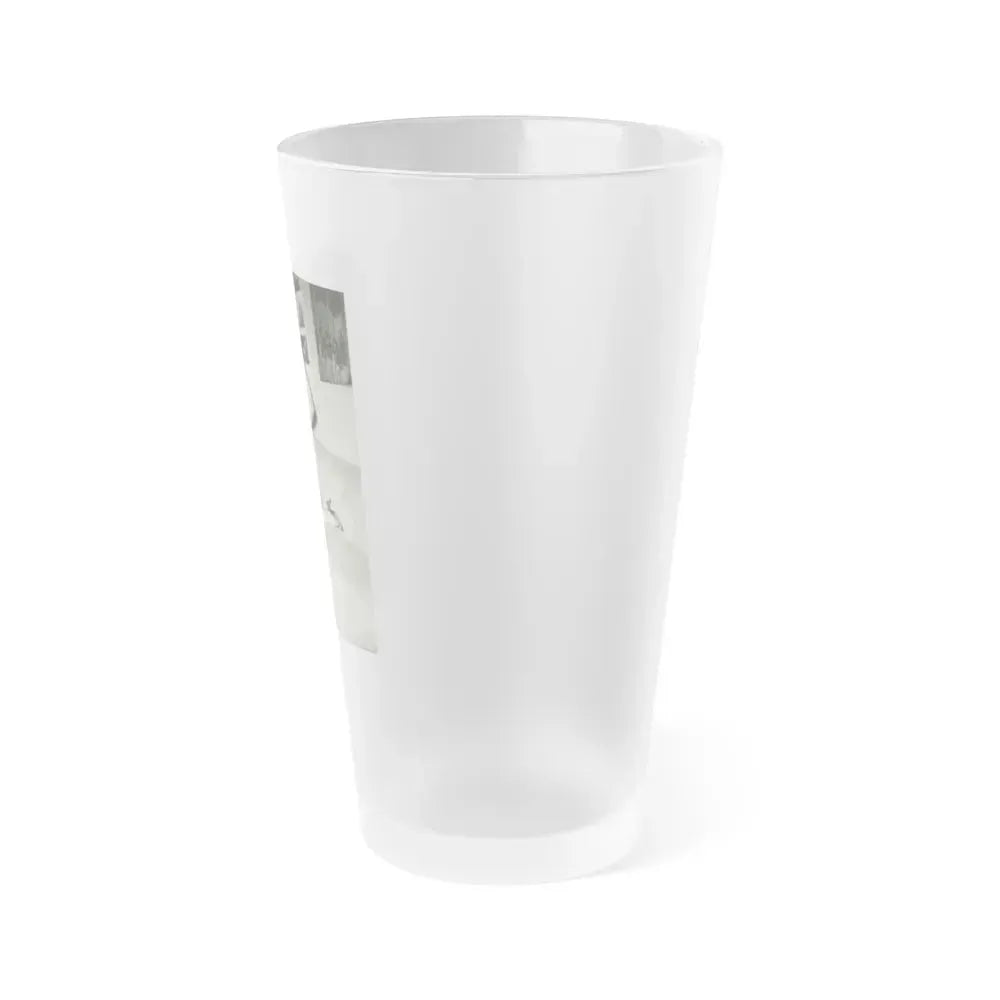 Bettie Page #207 (Vintage Female Icon) Frosted Pint Glass 16oz - Go Mug Yourself