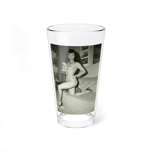 Bettie Page #207 (Vintage Female Icon) Pint Glass 16oz 16oz - Go Mug Yourself