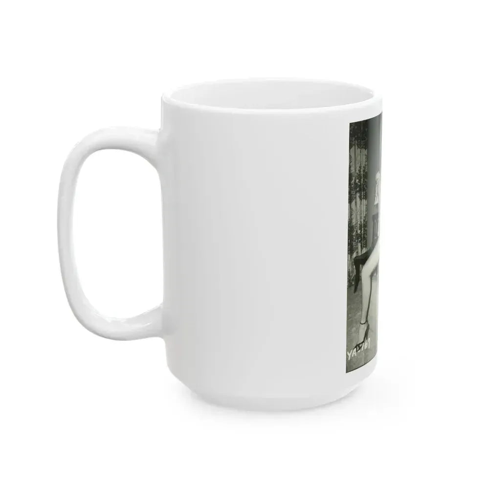Bettie Page #207 (Vintage Female Icon) White Coffee Mug - Go Mug Yourself