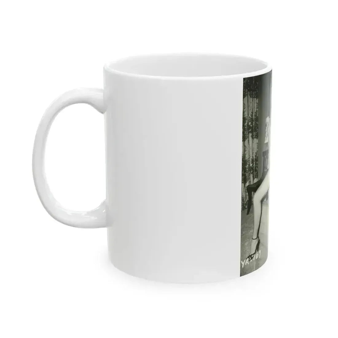 Bettie Page #207 (Vintage Female Icon) White Coffee Mug - Go Mug Yourself