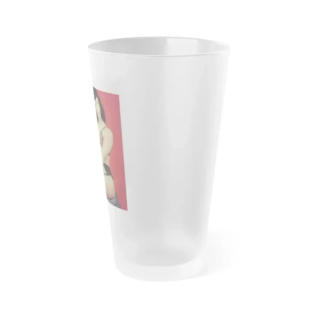 Bettie Page #208 (Vintage Female Icon) Frosted Pint Glass 16oz - Go Mug Yourself