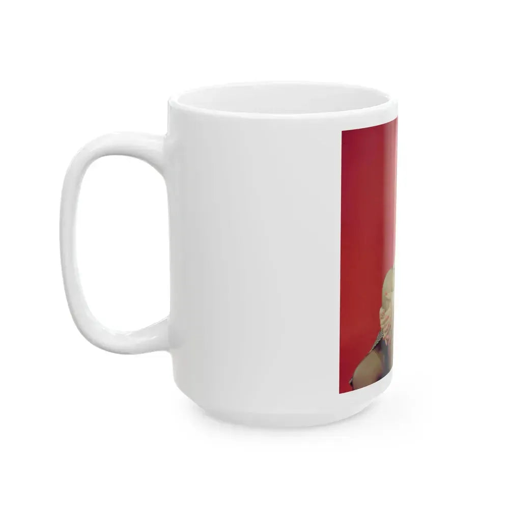 Bettie Page #208 (Vintage Female Icon) White Coffee Mug - Go Mug Yourself