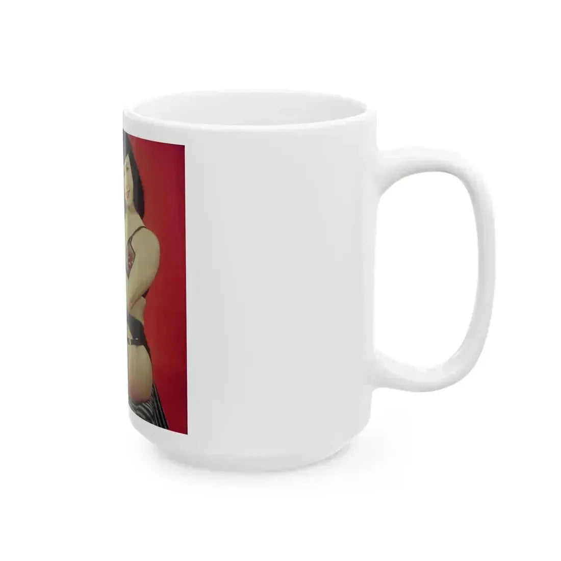 Bettie Page #208 (Vintage Female Icon) White Coffee Mug - Go Mug Yourself
