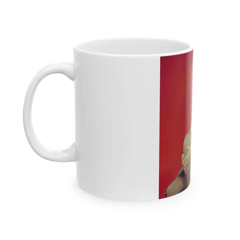 Bettie Page #208 (Vintage Female Icon) White Coffee Mug - Go Mug Yourself