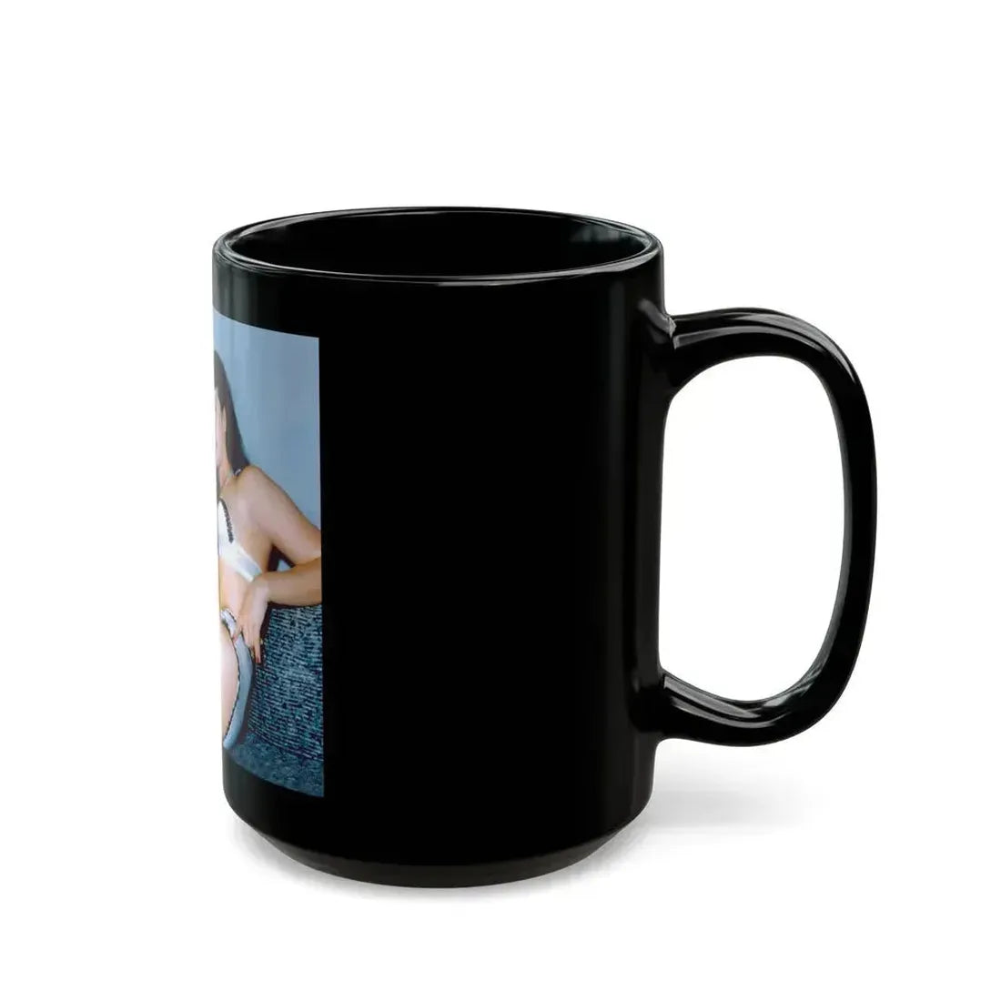 Bettie Page #209 (Vintage Female Icon) Black Coffee Mug - Go Mug Yourself