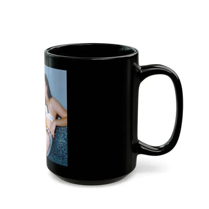 Bettie Page #209 (Vintage Female Icon) Black Coffee Mug - Go Mug Yourself
