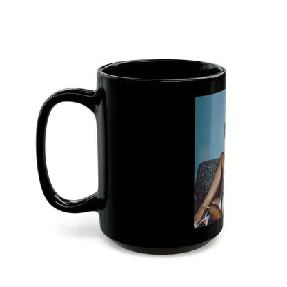 Bettie Page #209 (Vintage Female Icon) Black Coffee Mug - Go Mug Yourself