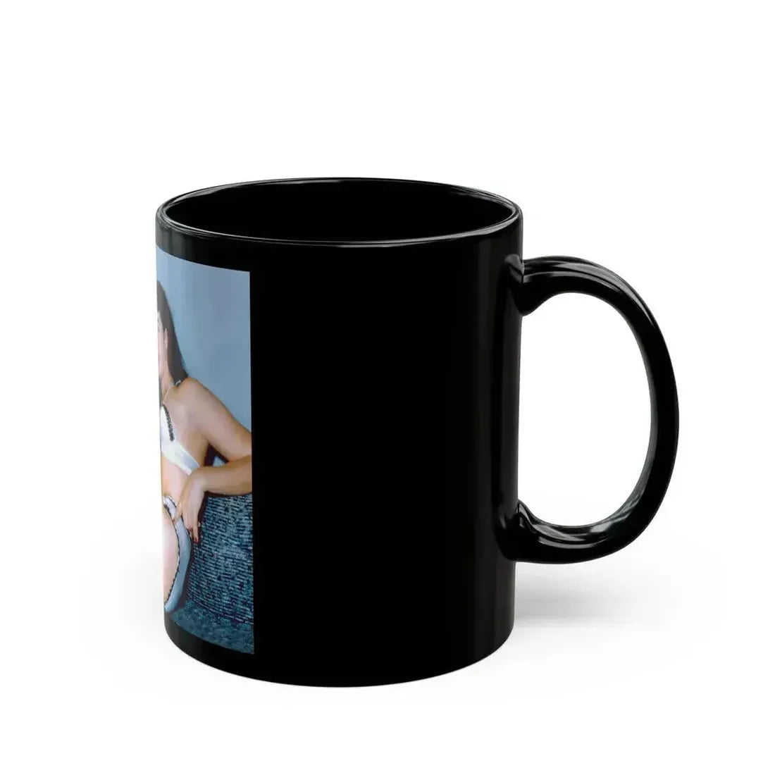 Bettie Page #209 (Vintage Female Icon) Black Coffee Mug - Go Mug Yourself