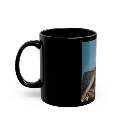 Bettie Page #209 (Vintage Female Icon) Black Coffee Mug - Go Mug Yourself