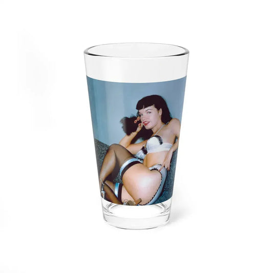 Bettie Page #209 (Vintage Female Icon) Pint Glass 16oz 16oz - Go Mug Yourself
