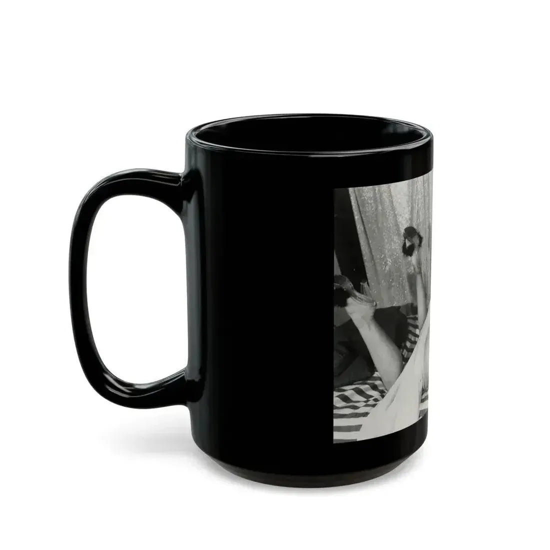 Bettie Page #212 (Vintage Female Icon) Black Coffee Mug - Go Mug Yourself