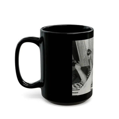 Bettie Page #212 (Vintage Female Icon) Black Coffee Mug - Go Mug Yourself