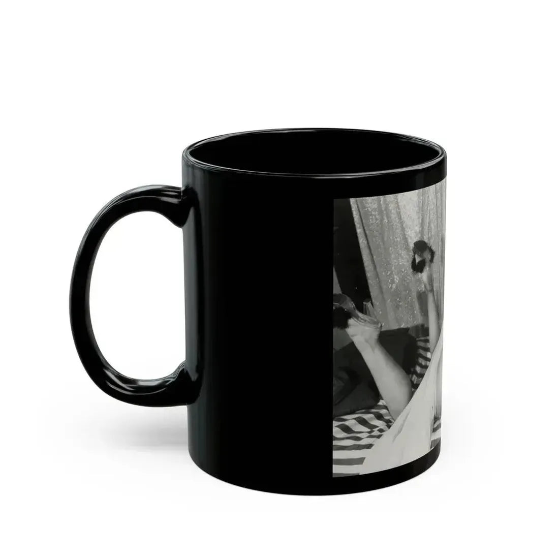 Bettie Page #212 (Vintage Female Icon) Black Coffee Mug - Go Mug Yourself
