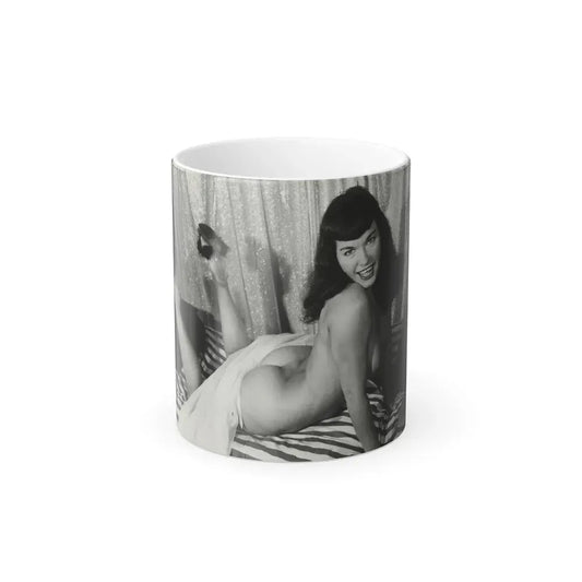 Bettie Page #212 (Vintage Female Icon) Color Changing Coffee Mug 11oz - Go Mug Yourself