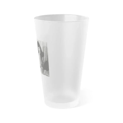 Bettie Page #212 (Vintage Female Icon) Frosted Pint Glass 16oz - Go Mug Yourself