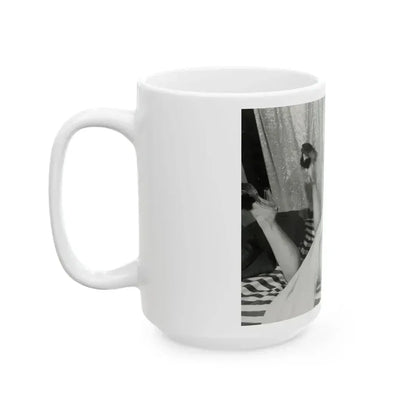 Bettie Page #212 (Vintage Female Icon) White Coffee Mug - Go Mug Yourself