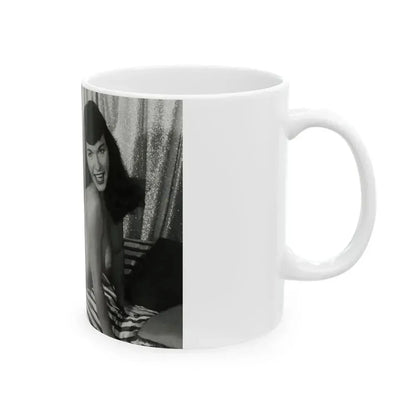 Bettie Page #212 (Vintage Female Icon) White Coffee Mug - Go Mug Yourself