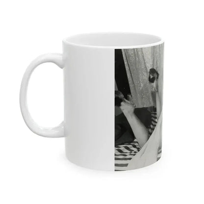 Bettie Page #212 (Vintage Female Icon) White Coffee Mug - Go Mug Yourself