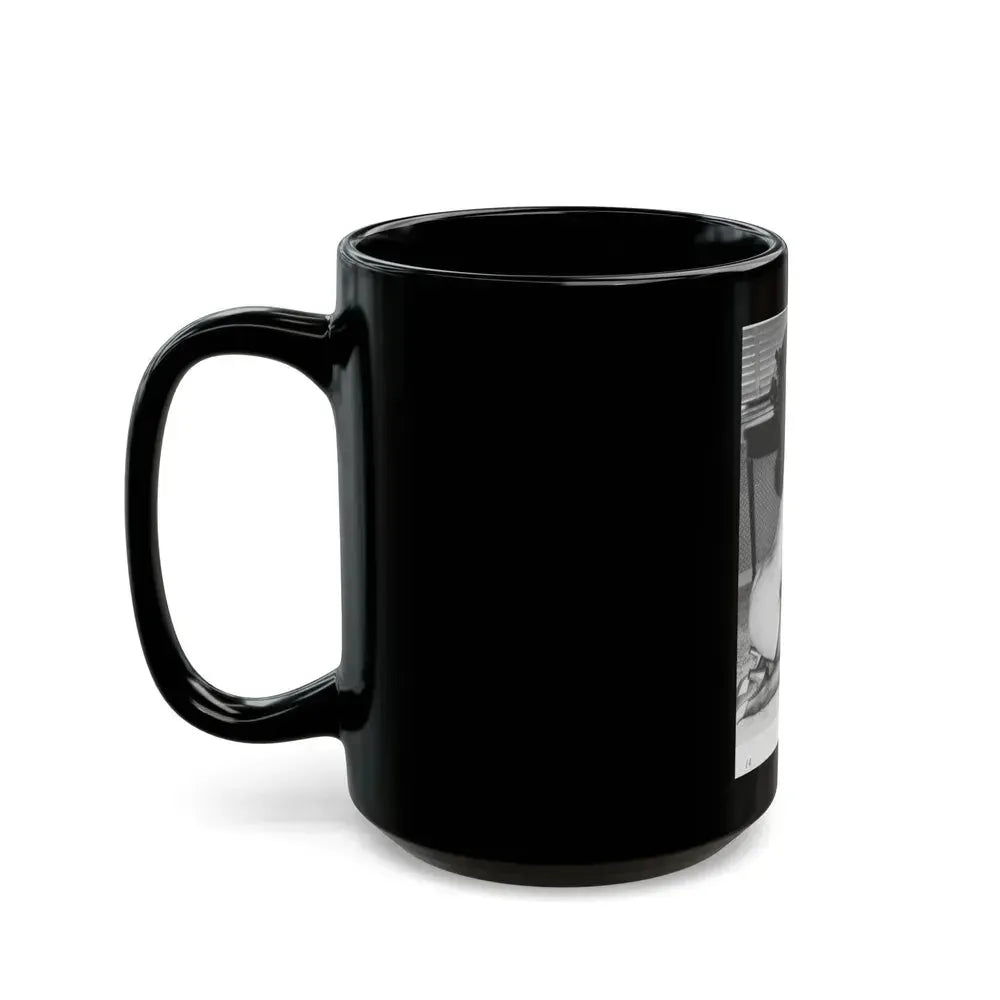 Bettie Page #213 (Vintage Female Icon) Black Coffee Mug - Go Mug Yourself