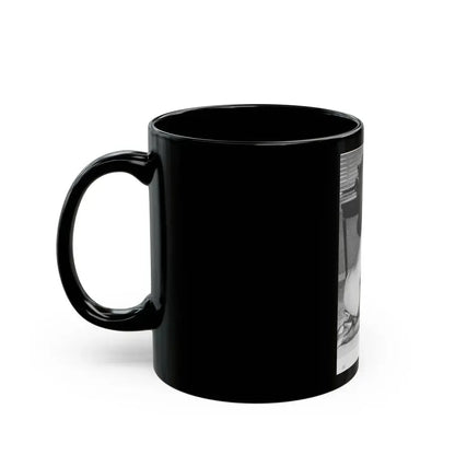 Bettie Page #213 (Vintage Female Icon) Black Coffee Mug - Go Mug Yourself