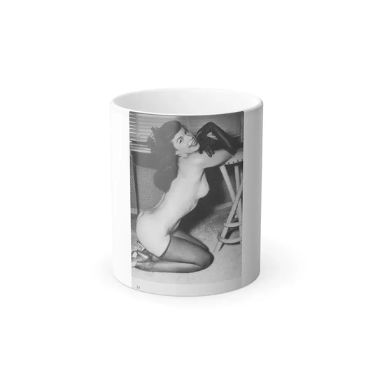 Bettie Page #213 (Vintage Female Icon) Color Changing Coffee Mug 11oz - Go Mug Yourself