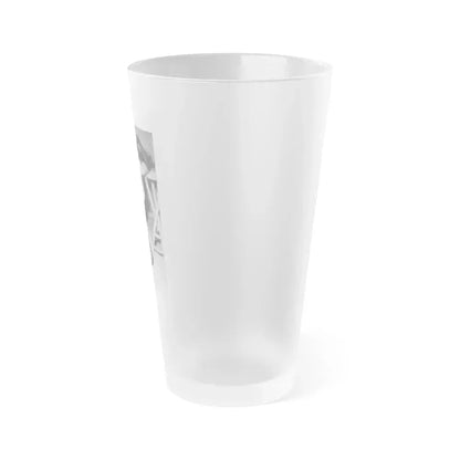 Bettie Page #213 (Vintage Female Icon) Frosted Pint Glass 16oz - Go Mug Yourself