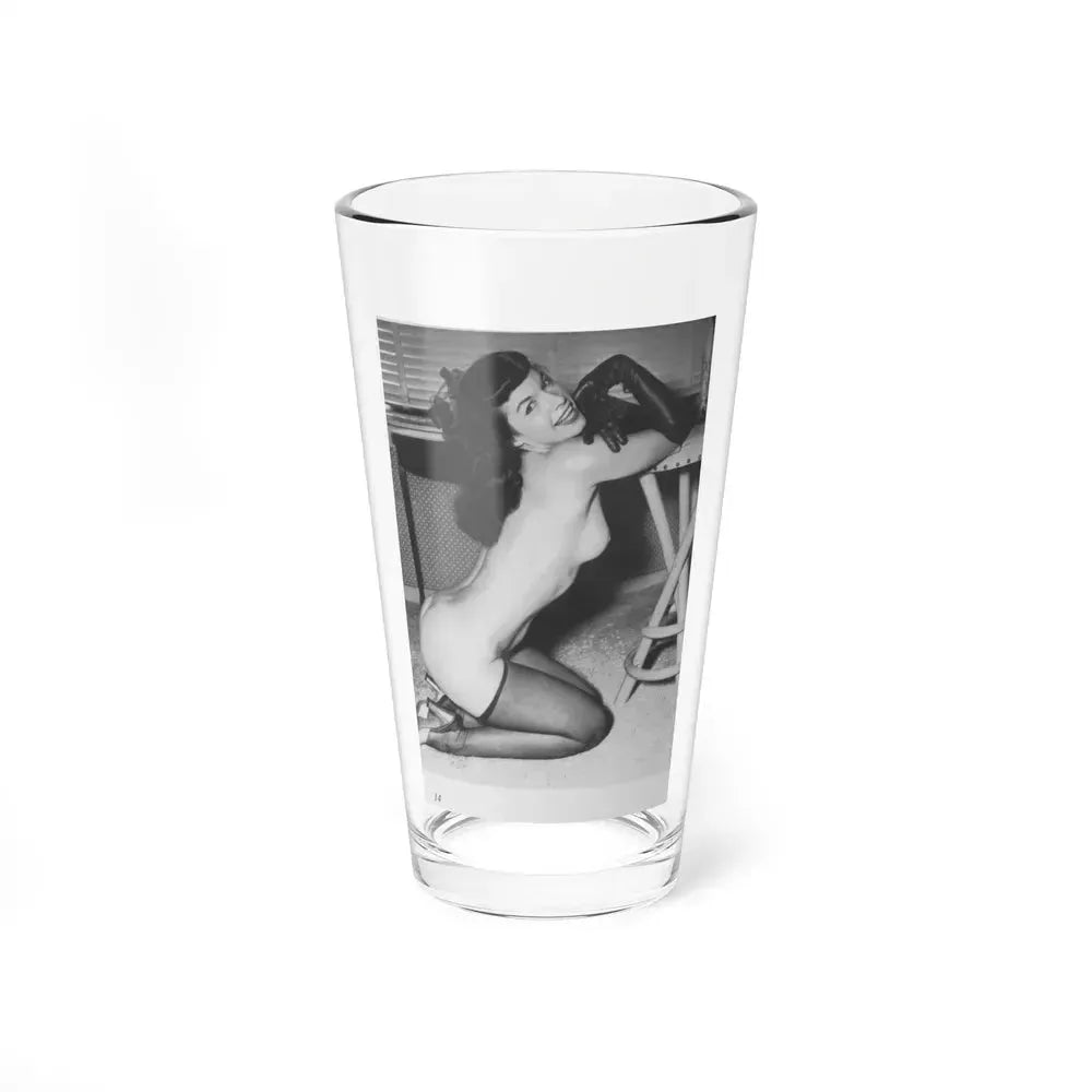 Bettie Page #213 (Vintage Female Icon) Pint Glass 16oz 16oz - Go Mug Yourself