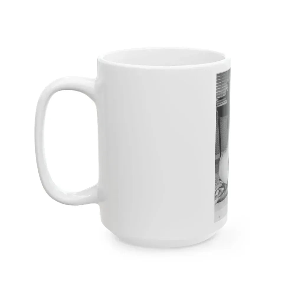 Bettie Page #213 (Vintage Female Icon) White Coffee Mug - Go Mug Yourself