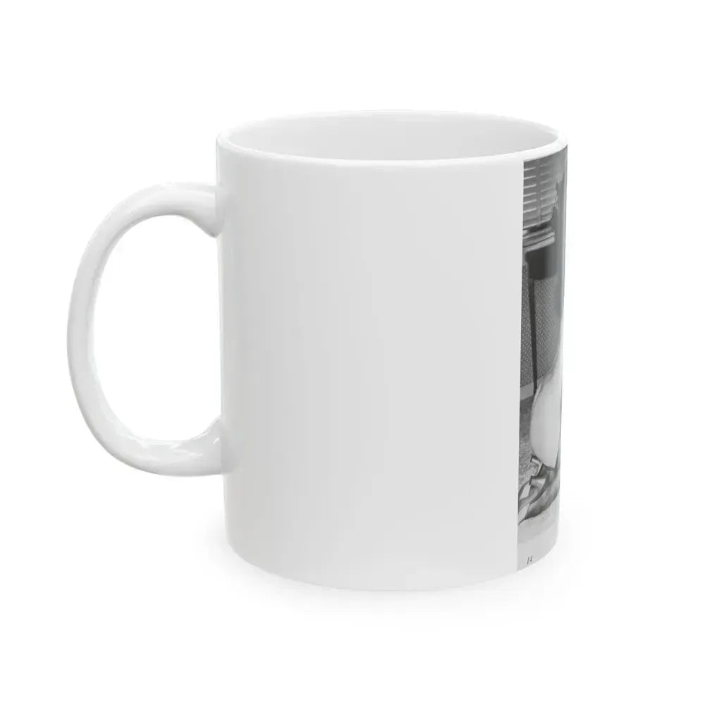 Bettie Page #213 (Vintage Female Icon) White Coffee Mug - Go Mug Yourself