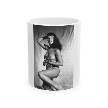 Bettie Page #214 (Vintage Female Icon) White Coffee Mug 11oz - Go Mug Yourself