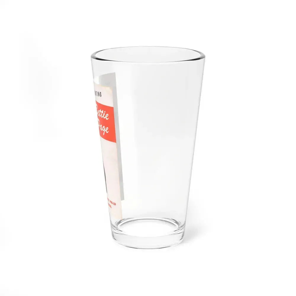 Bettie Page #216 (Vintage Female Icon) Pint Glass 16oz - Go Mug Yourself