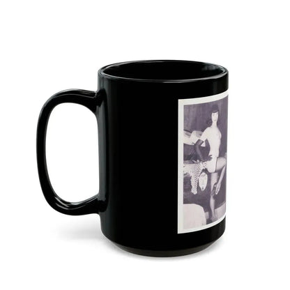 Bettie Page #217 (Vintage Female Icon) Black Coffee Mug - Go Mug Yourself