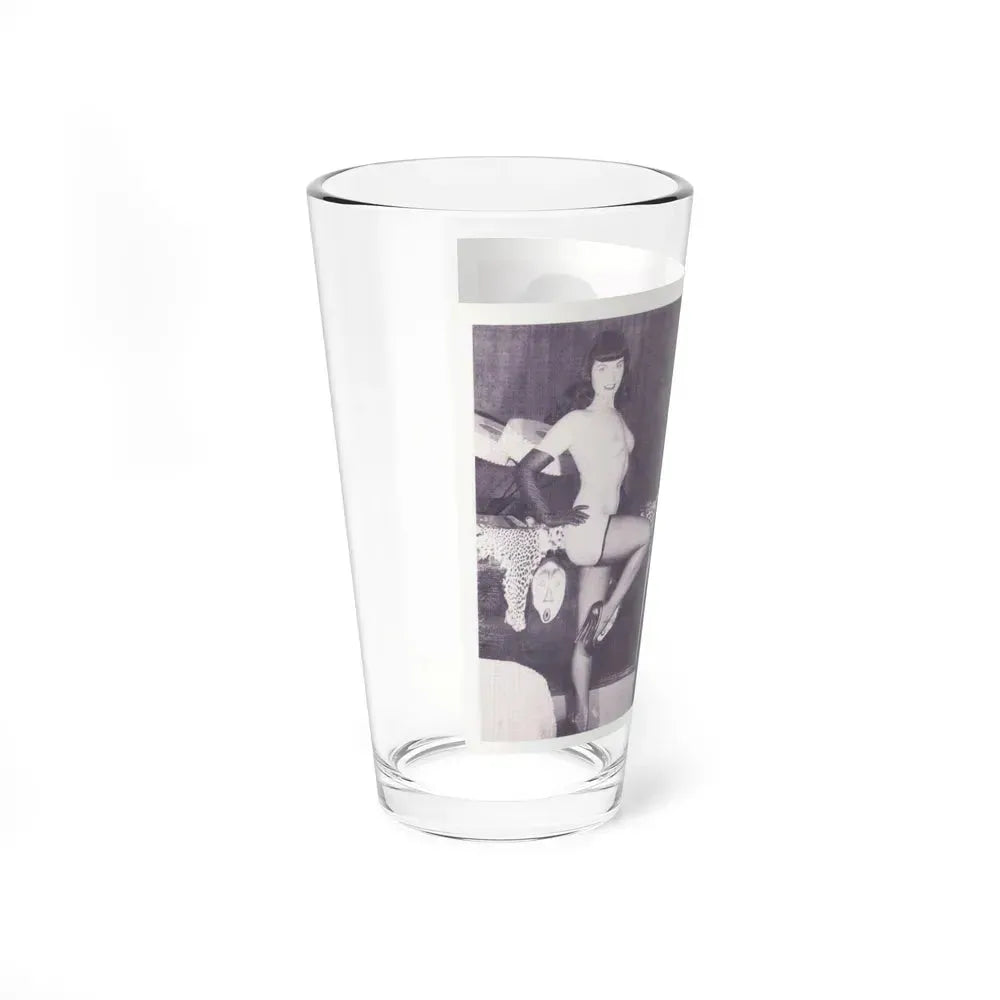 Bettie Page #217 (Vintage Female Icon) Pint Glass 16oz - Go Mug Yourself