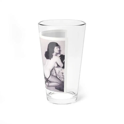 Bettie Page #217 (Vintage Female Icon) Pint Glass 16oz - Go Mug Yourself
