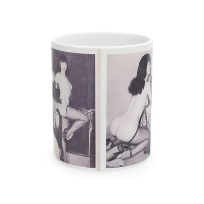 Bettie Page #217 (Vintage Female Icon) White Coffee Mug 11oz - Go Mug Yourself