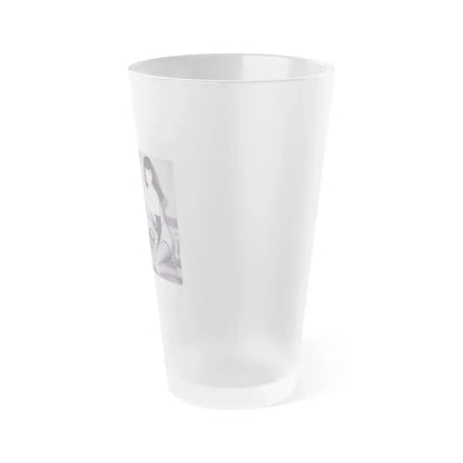 Bettie Page #218 (Vintage Female Icon) Frosted Pint Glass 16oz - Go Mug Yourself